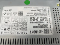 2017 Chevrolet Trax Radio AM FM Cd Player Receiver Replacement P/N:555343750 H11701203000551, BXBTG.BNASP04, 42518017 Fits O