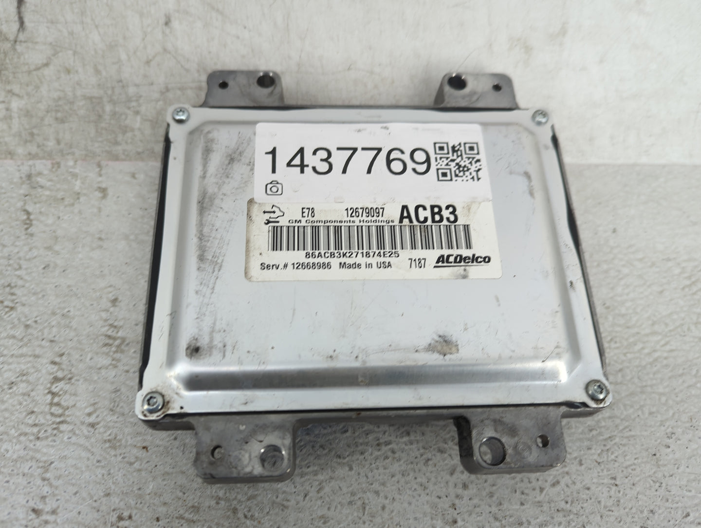 2017-2021 Chevrolet Trax PCM Engine Control Computer ECU ECM PCU OEM P/N:12679097 12668986 Fits Fits 2017 2018 2019 2020 202