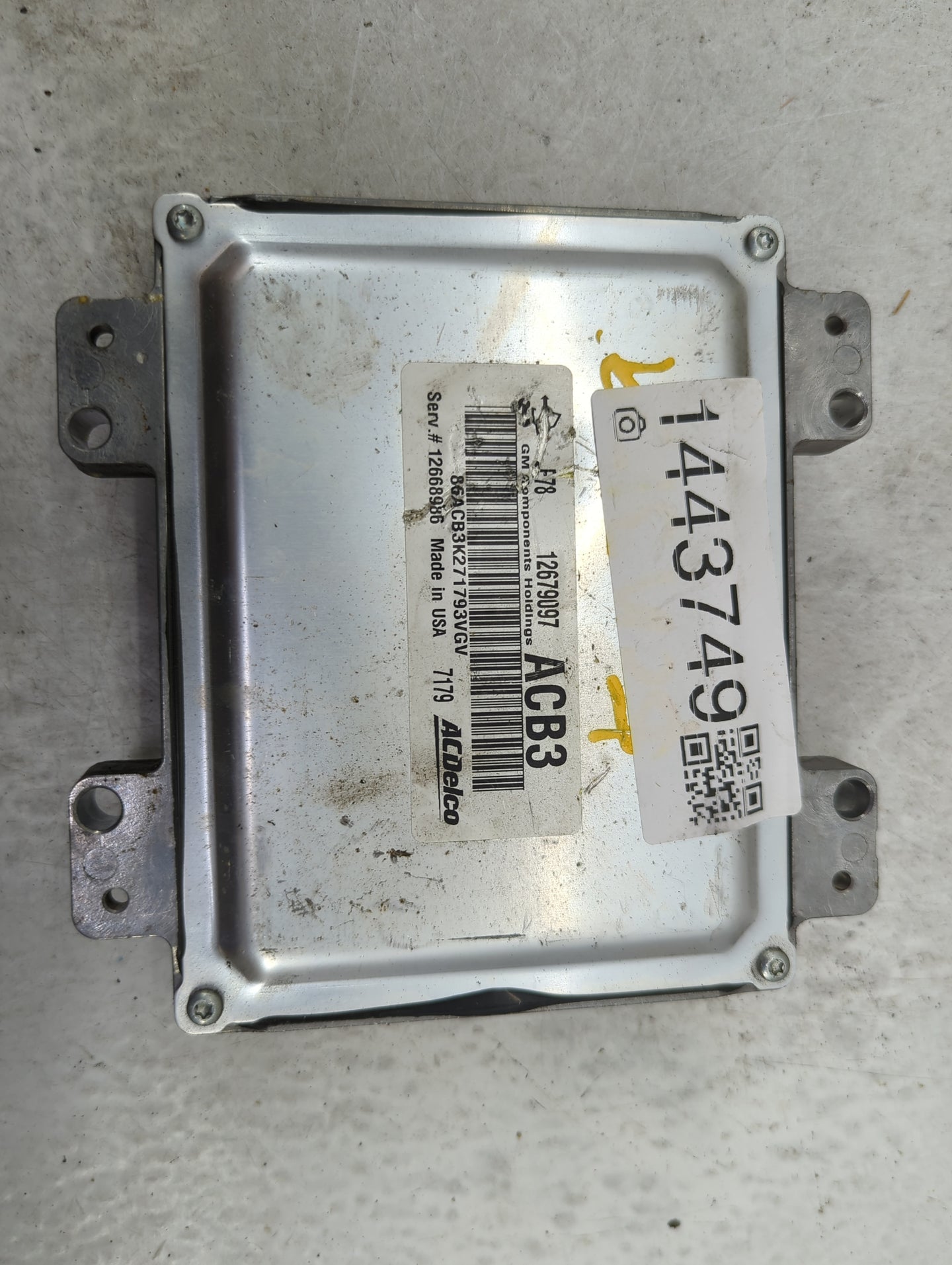 2017-2021 Chevrolet Trax PCM Engine Control Computer ECU ECM PCU OEM P/N:12679097 12668986 Fits Fits 2017 2018 2019 2020 202