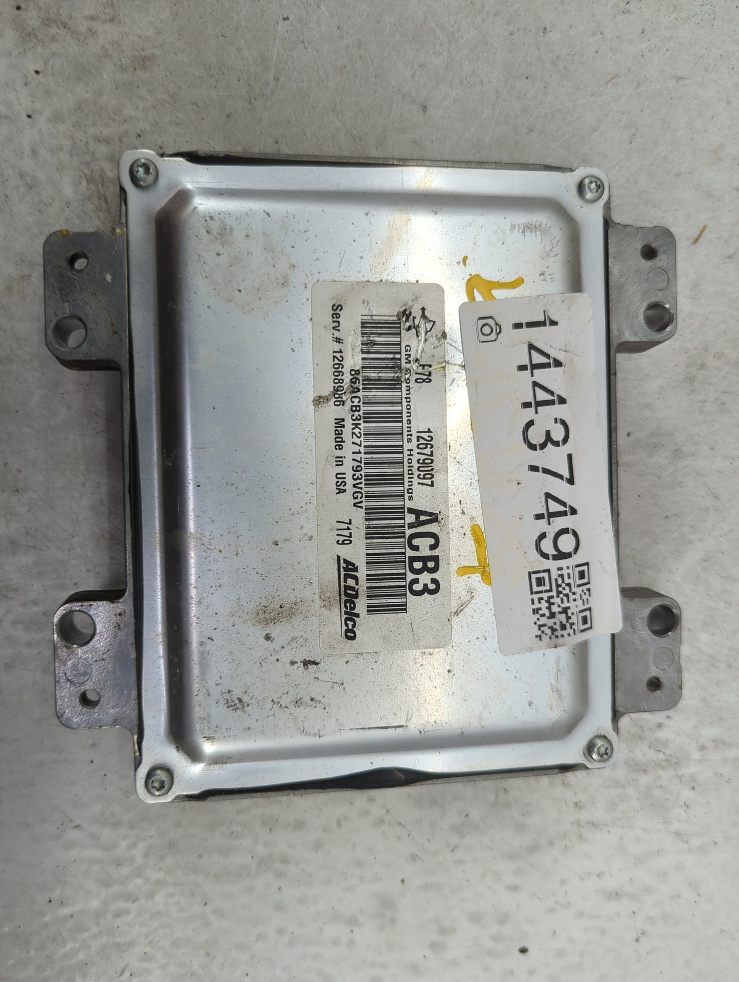 2017-2021 Chevrolet Trax PCM Engine Control Computer ECU ECM PCU OEM P/N:12679097 12668986 Fits Fits 2017 2018 2019 2020 202
