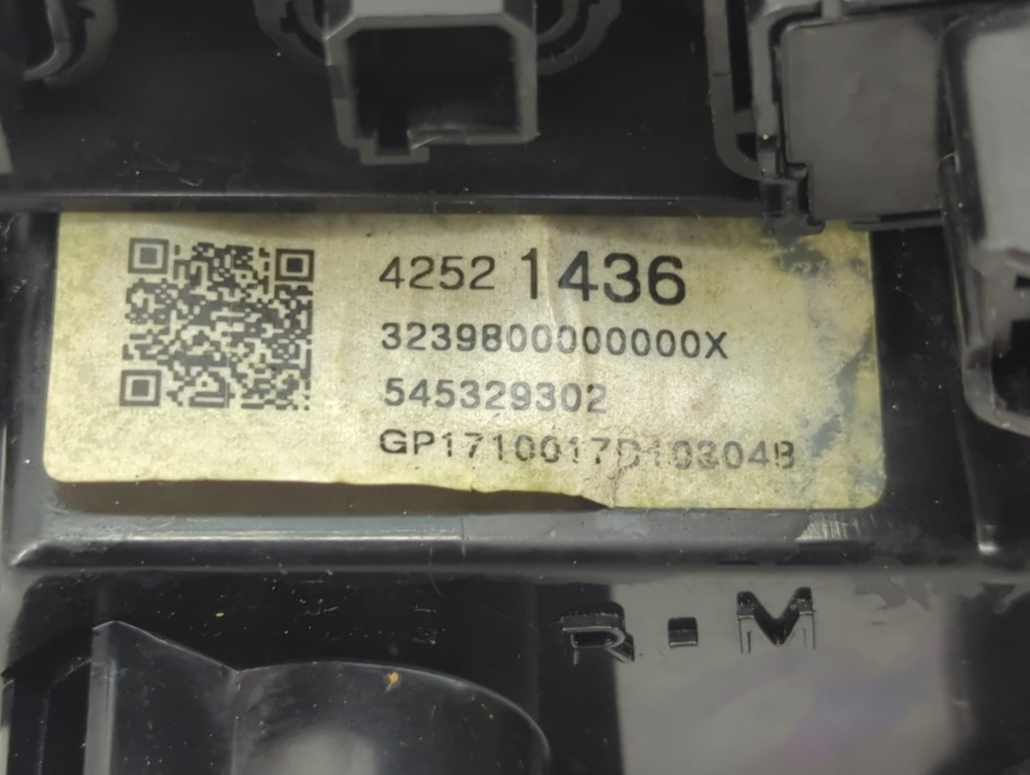 2017-2021 Chevrolet Trax Climate Control Module Temperature AC/Heater Replacement P/N:42521436 545329302 Fits OEM Used Auto 