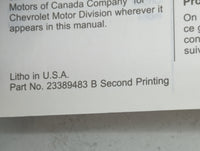 2017 Chevrolet Trax Owners Manual Book Guide P/N:23389483 OEM Used Auto Parts - Oemusedautoparts1.com