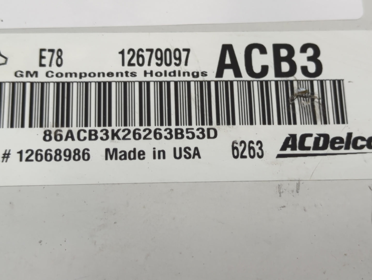 2017-2021 Chevrolet Trax PCM Engine Control Computer ECU ECM PCU OEM P/N:12679097 12668986 Fits Fits 2017 2018 2019 2020 202