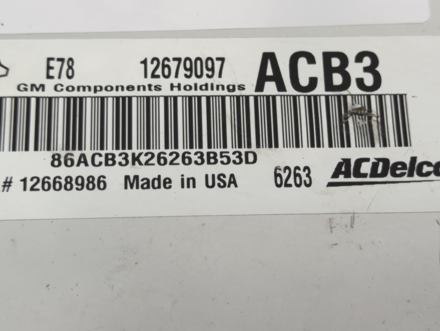2017-2021 Chevrolet Trax PCM Engine Control Computer ECU ECM PCU OEM P/N:12679097 12668986 Fits Fits 2017 2018 2019 2020 202