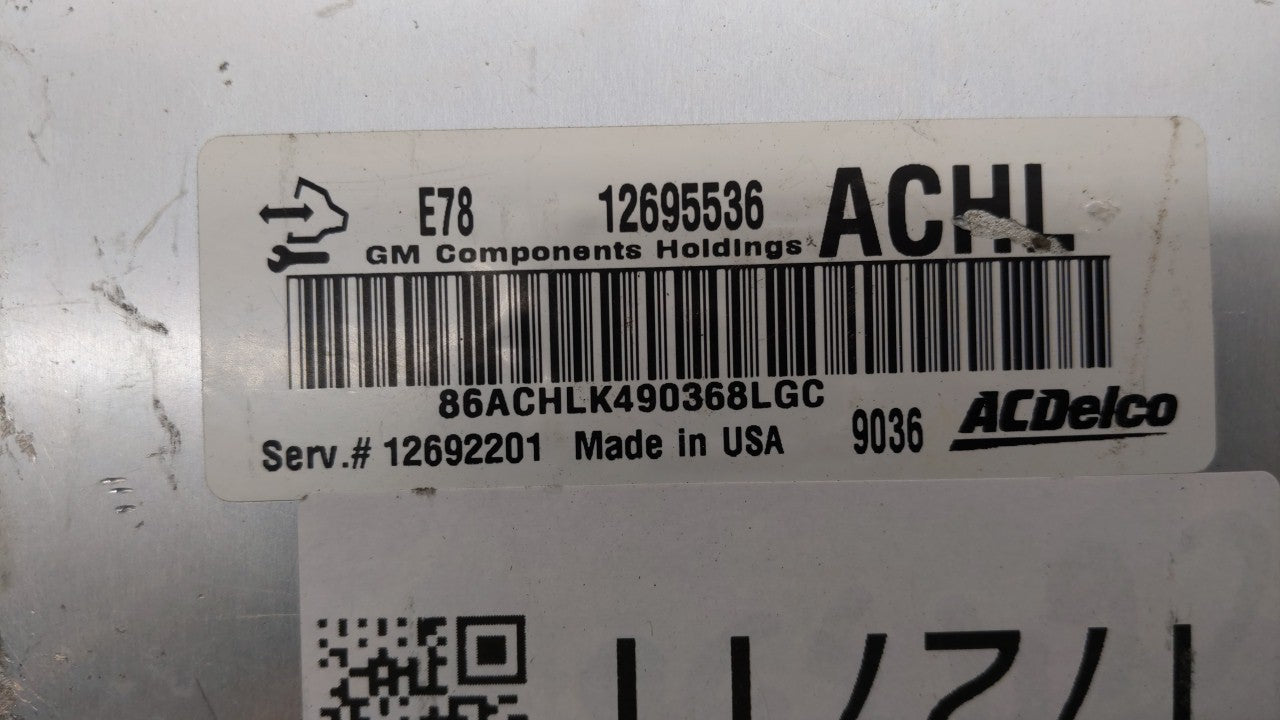 2017-2018 Chevrolet Trax PCM Engine Control Computer ECU ECM PCU OEM P/N:12679097 12670309, 12695536 Fits Fits 2017 2018 201