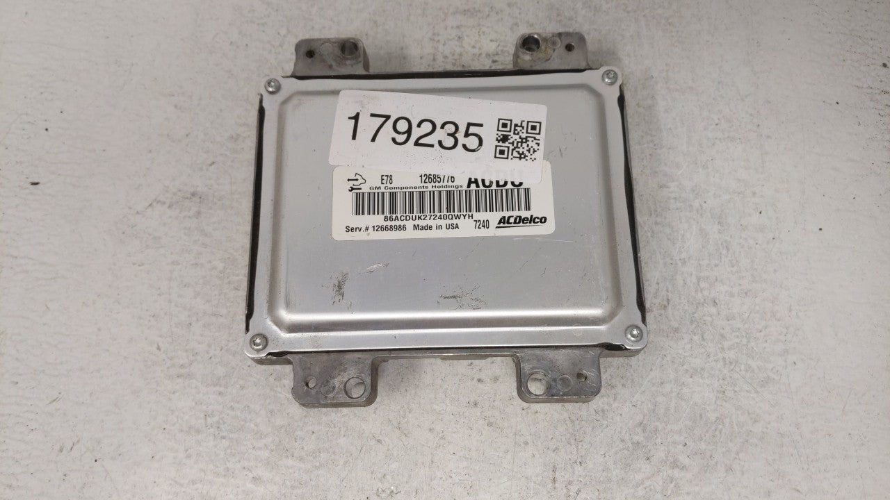 2017-2021 Chevrolet Trax PCM Engine Control Computer ECU ECM PCU OEM P/N:12679097 12670309 Fits Fits 2017 2018 2019 2020 202