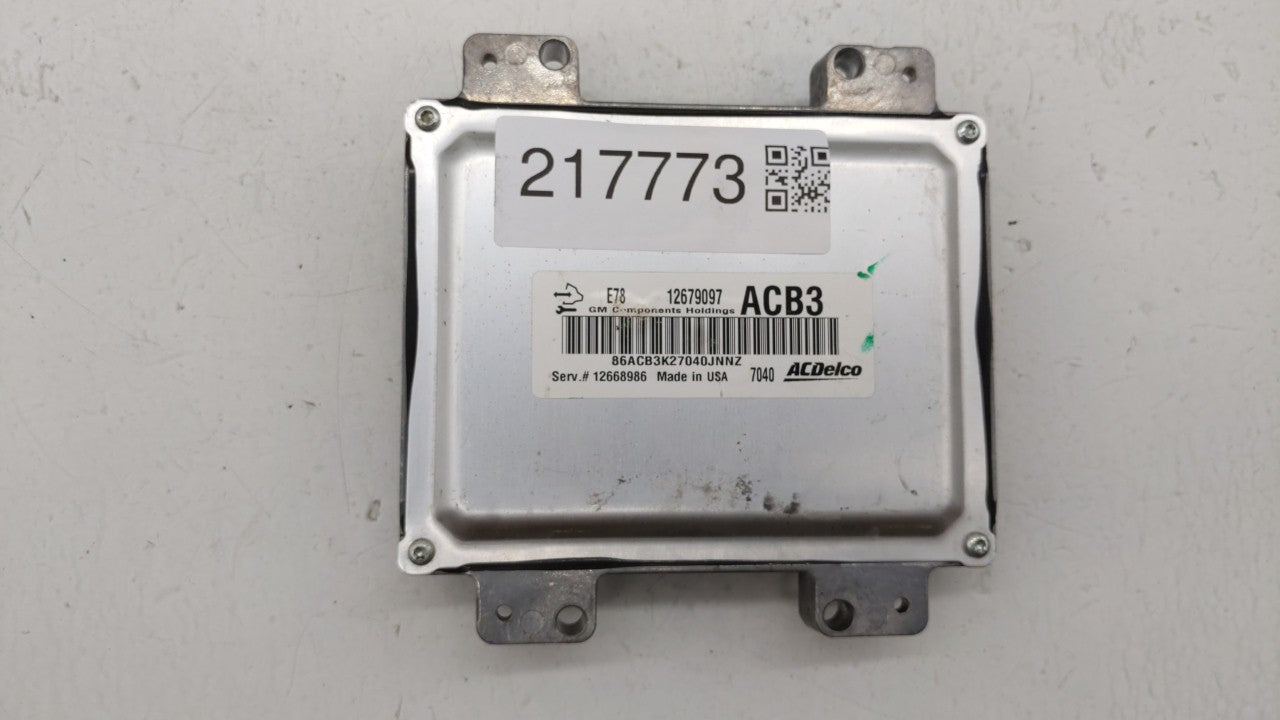 2017-2018 Chevrolet Trax PCM Engine Control Computer ECU ECM PCU OEM P/N:12668986 12679097, 12670309 Fits Fits 2017 2018 201