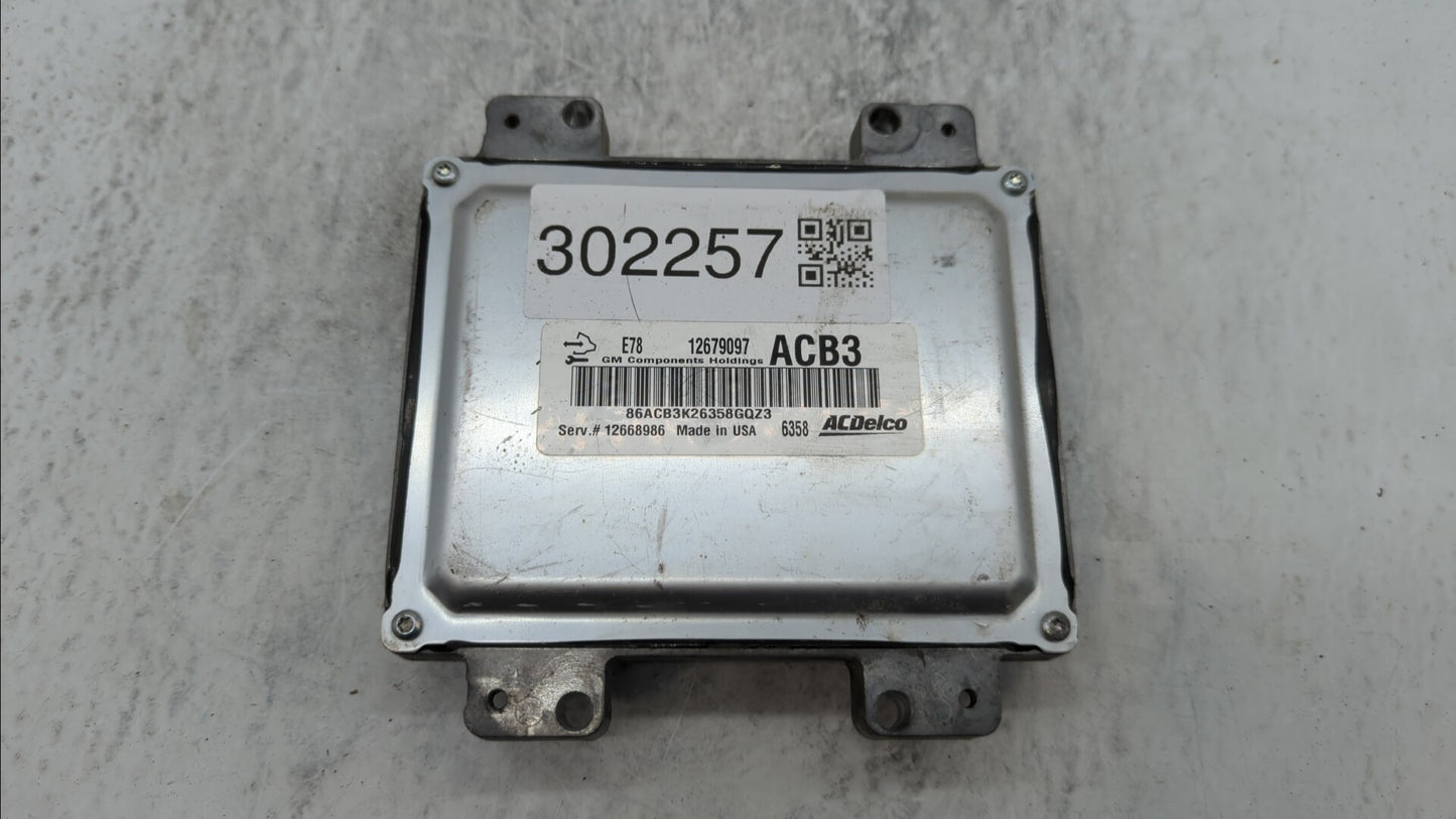 2017-2018 Chevrolet Trax PCM Engine Control Computer ECU ECM PCU OEM P/N:12668986 12695536, 12670309 Fits Fits 2017 2018 201
