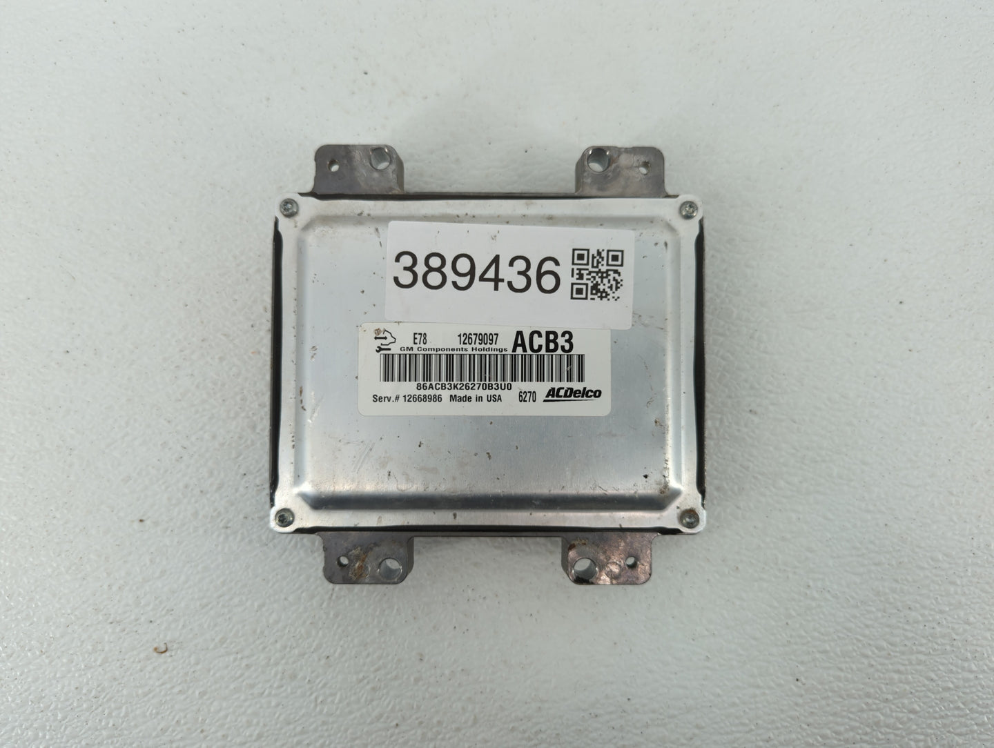 2017-2018 Chevrolet Trax PCM Engine Control Computer ECU ECM PCU OEM P/N:12679097 12685776, 12668986 Fits Fits 2017 2018 201