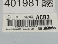 2017-2018 Chevrolet Trax PCM Engine Control Computer ECU ECM PCU OEM P/N:12692201 12679097, 12685776 Fits Fits 2017 2018 201