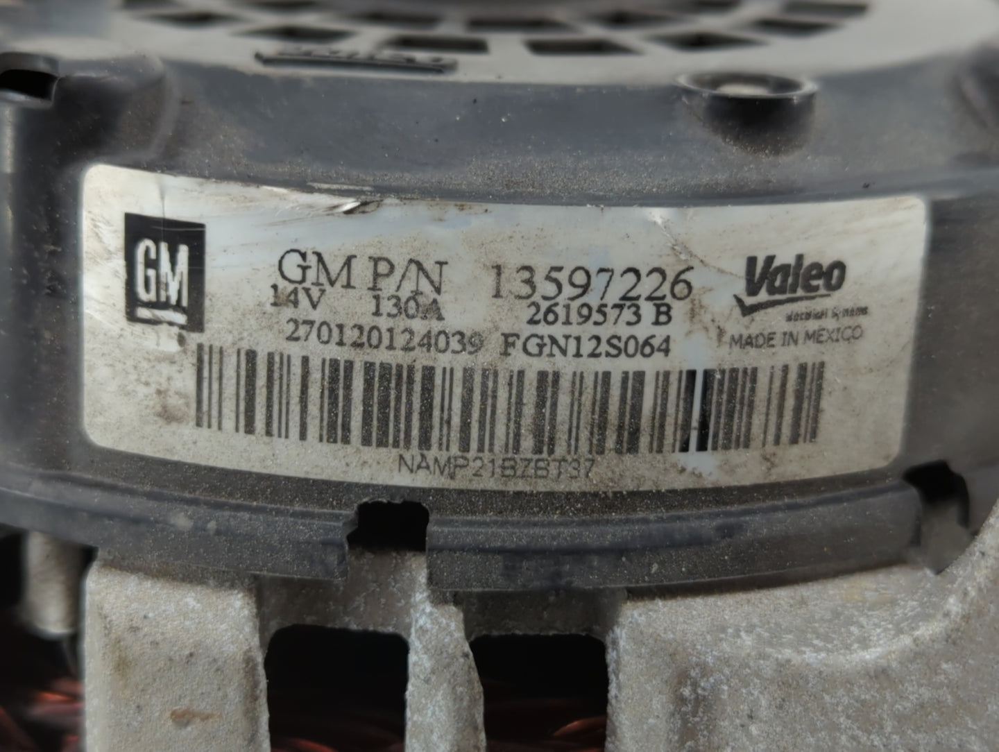 2013-2018 Chevrolet Trax Alternator Replacement Generator Charging Assembly Engine OEM P/N:13577154 13597226 Fits OEM Used A