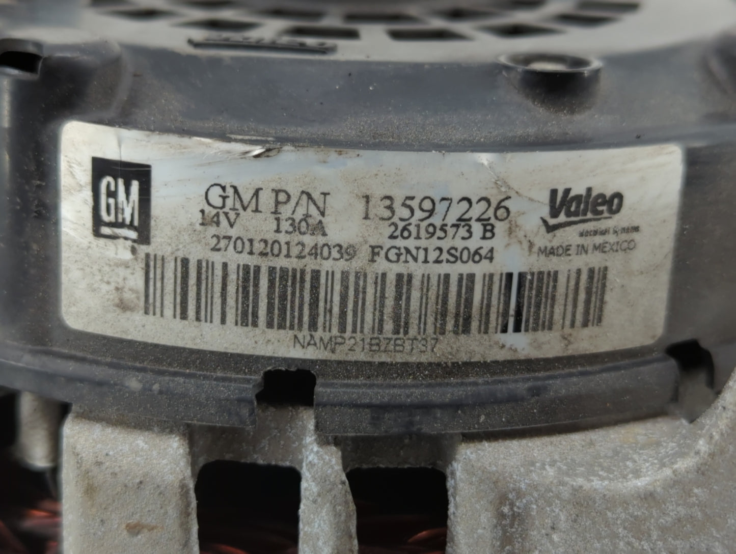 2013-2018 Chevrolet Trax Alternator Replacement Generator Charging Assembly Engine OEM P/N:13577154 13597226 Fits OEM Used A