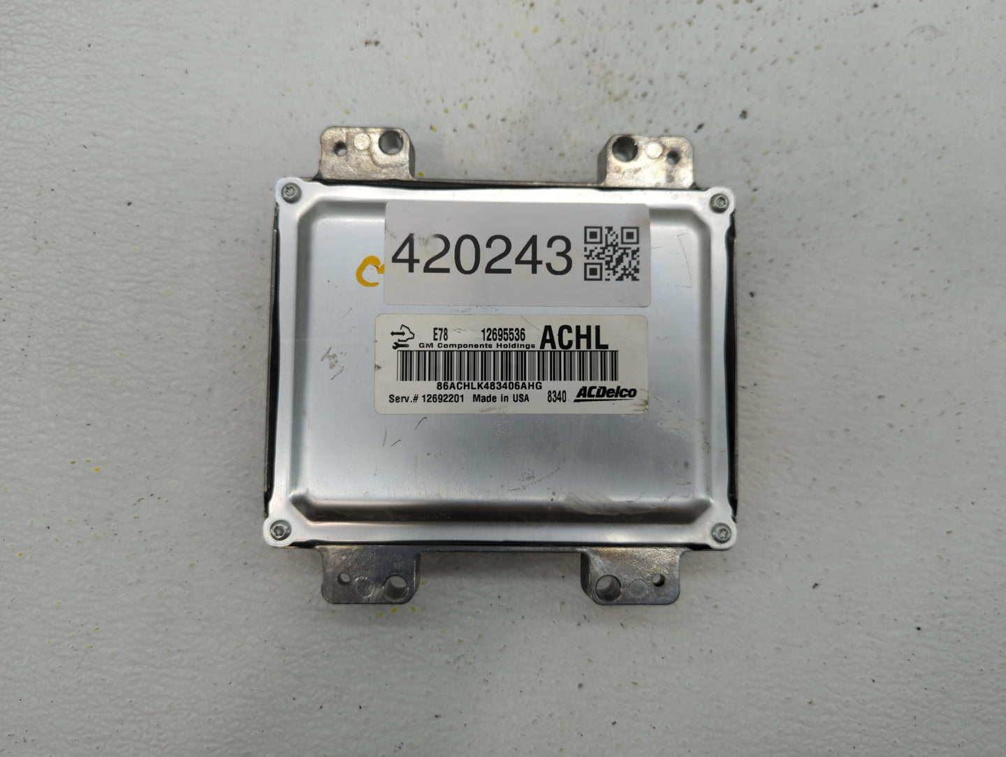 2017-2021 Chevrolet Trax PCM Engine Control Computer ECU ECM PCU OEM P/N:12692201 12679097 Fits Fits 2017 2018 2019 2020 202