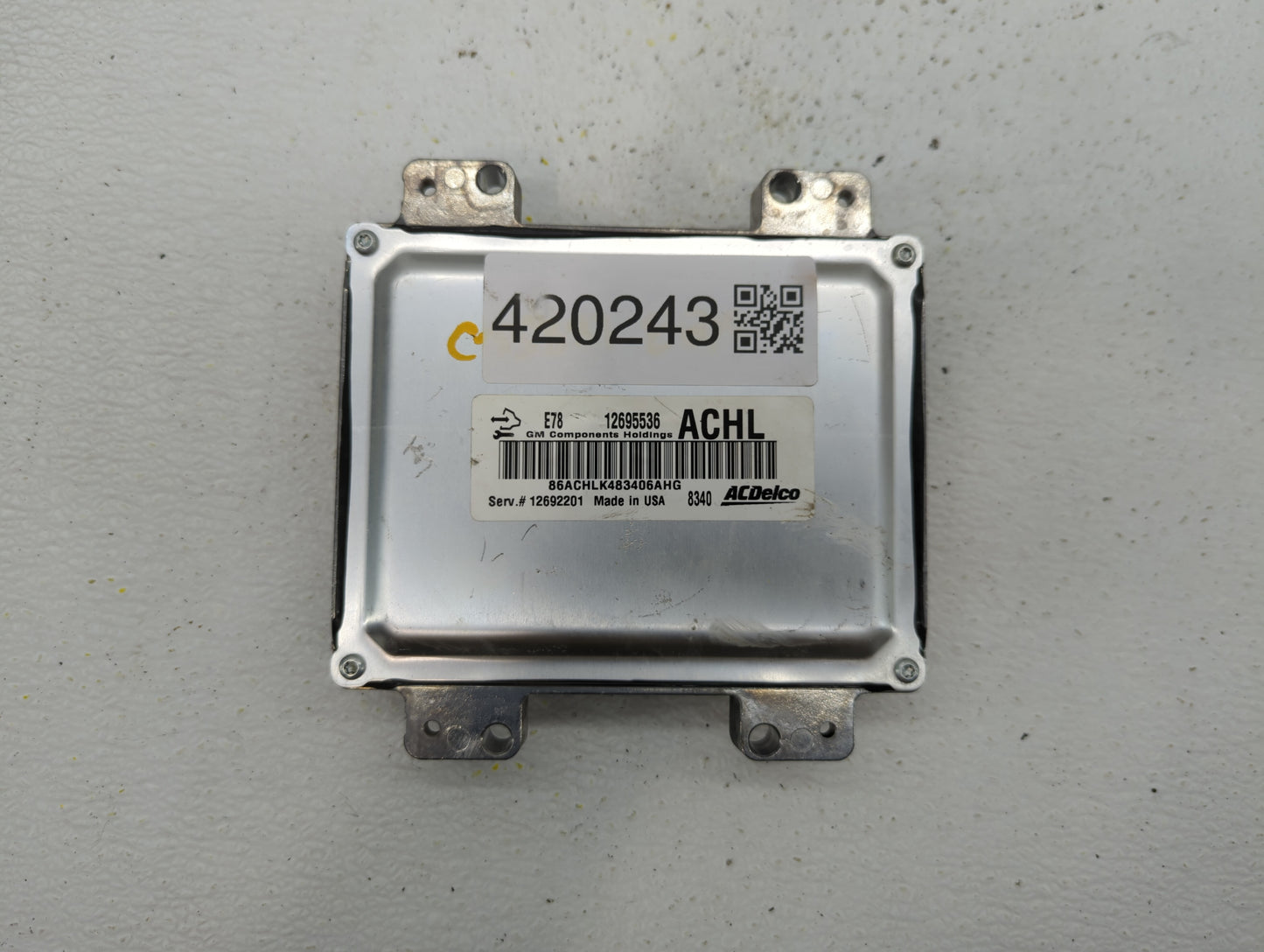 2017-2021 Chevrolet Trax PCM Engine Control Computer ECU ECM PCU OEM P/N:12692201 12679097 Fits Fits 2017 2018 2019 2020 202