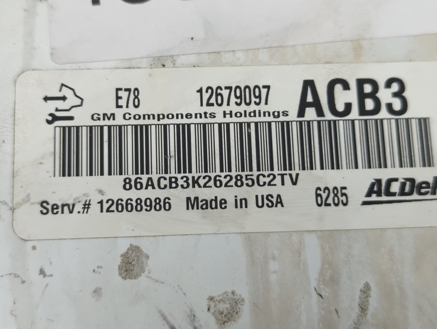 2017-2021 Chevrolet Trax PCM Engine Control Computer ECU ECM PCU OEM P/N:12668986 12679097 Fits Fits 2017 2018 2019 2020 202