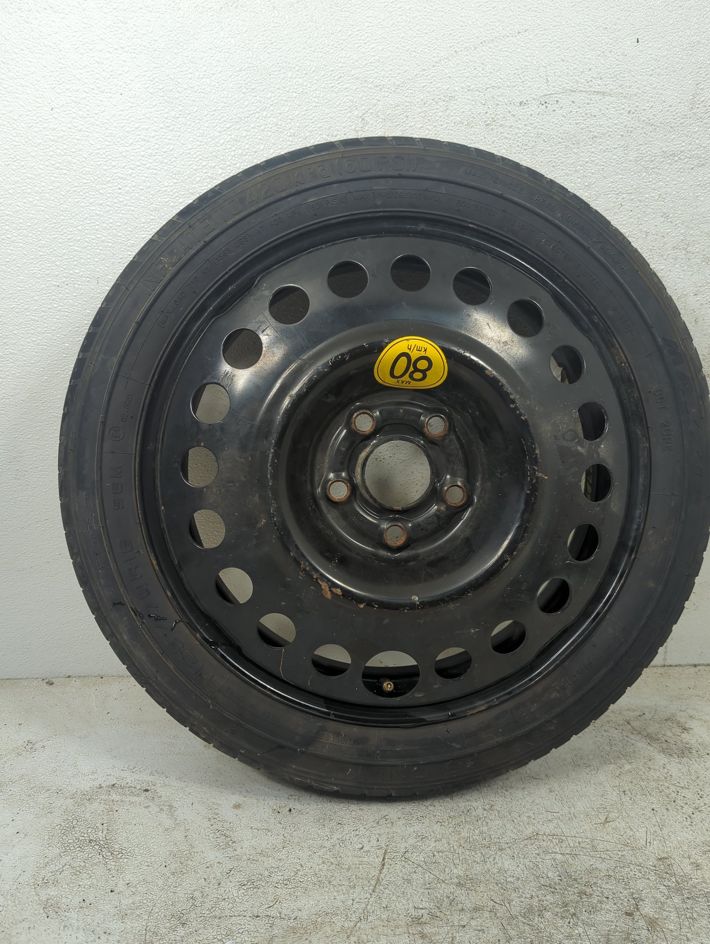 2017 Chevrolet Trax Spare Donut Tire Wheel Rim Oem 5036735 - Oemusedautoparts1.com
