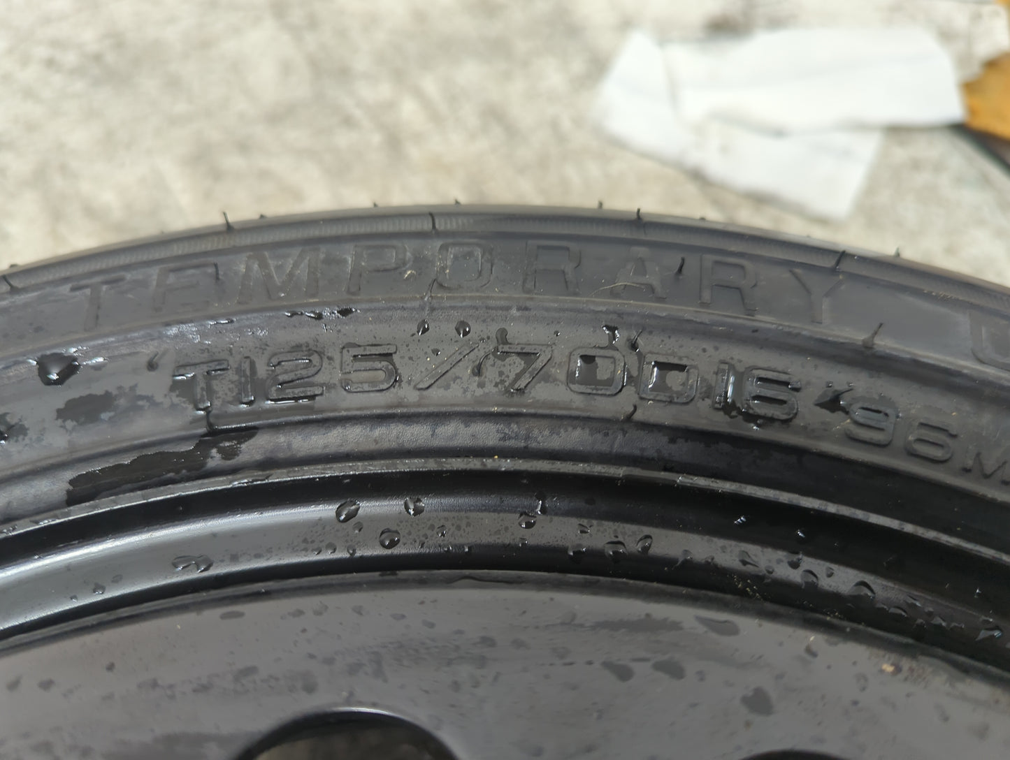 2017 Chevrolet Trax Spare Donut Tire Wheel Rim Oem - Oemusedautoparts1.com
