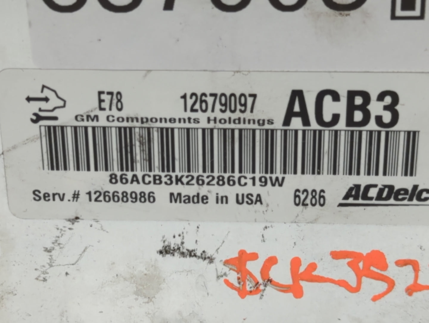 2017-2021 Chevrolet Trax PCM Engine Control Computer ECU ECM PCU OEM P/N:12679097 Fits Fits 2017 2018 2019 2020 2021 OEM Use