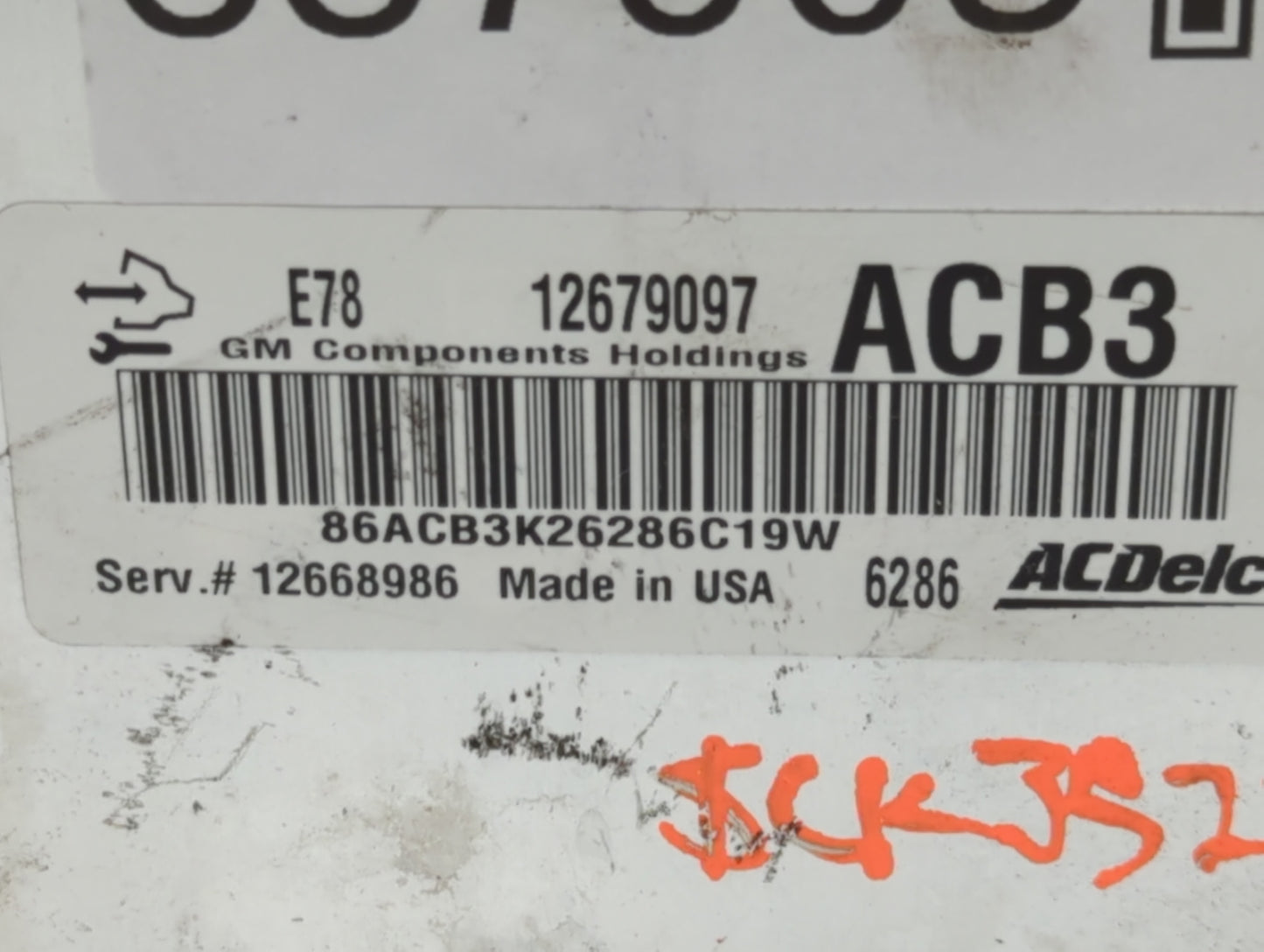 2017-2021 Chevrolet Trax PCM Engine Control Computer ECU ECM PCU OEM P/N:12679097 Fits Fits 2017 2018 2019 2020 2021 OEM Use