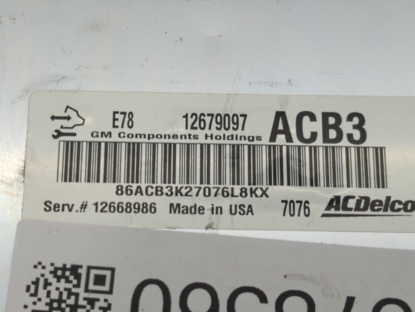 2017-2021 Chevrolet Trax PCM Engine Control Computer ECU ECM PCU OEM P/N:12679097 Fits Fits 2017 2018 2019 2020 2021 OEM Use