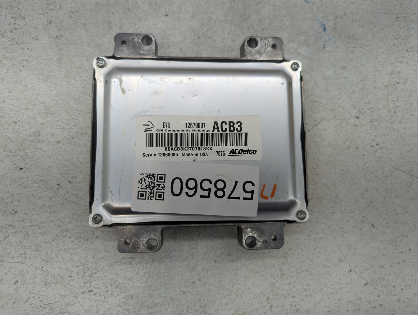 2017-2021 Chevrolet Trax PCM Engine Control Computer ECU ECM PCU OEM P/N:12679097 Fits Fits 2017 2018 2019 2020 2021 OEM Use