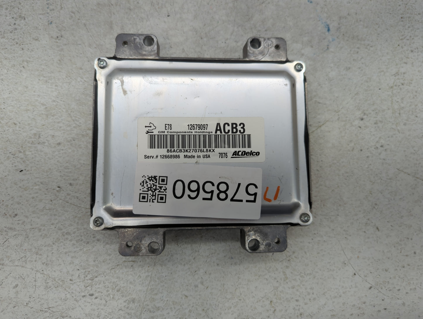 2017-2021 Chevrolet Trax PCM Engine Control Computer ECU ECM PCU OEM P/N:12679097 Fits Fits 2017 2018 2019 2020 2021 OEM Use