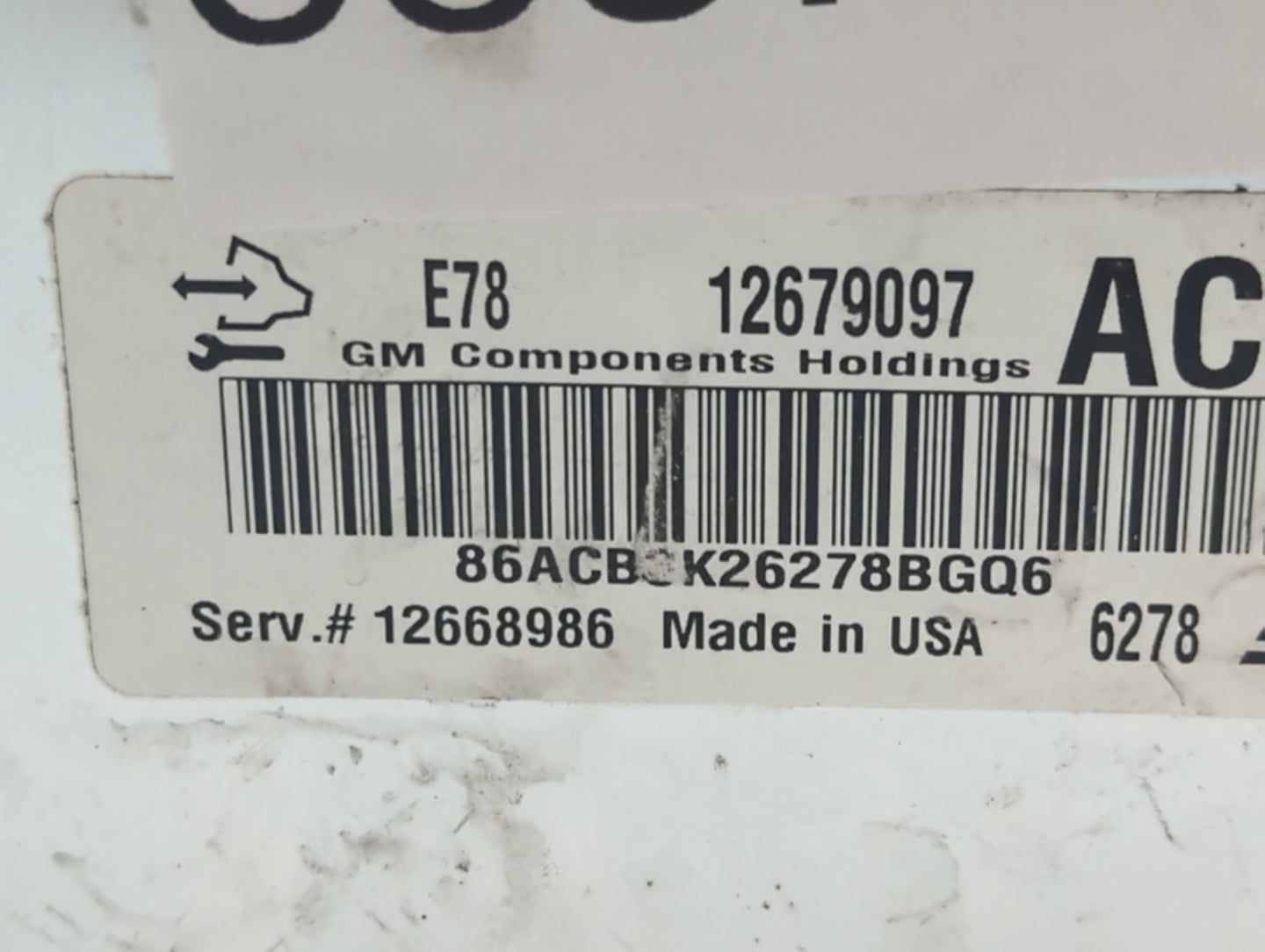 2017-2021 Chevrolet Trax PCM Engine Control Computer ECU ECM PCU OEM P/N:12679097 Fits Fits 2017 2018 2019 2020 2021 OEM Use