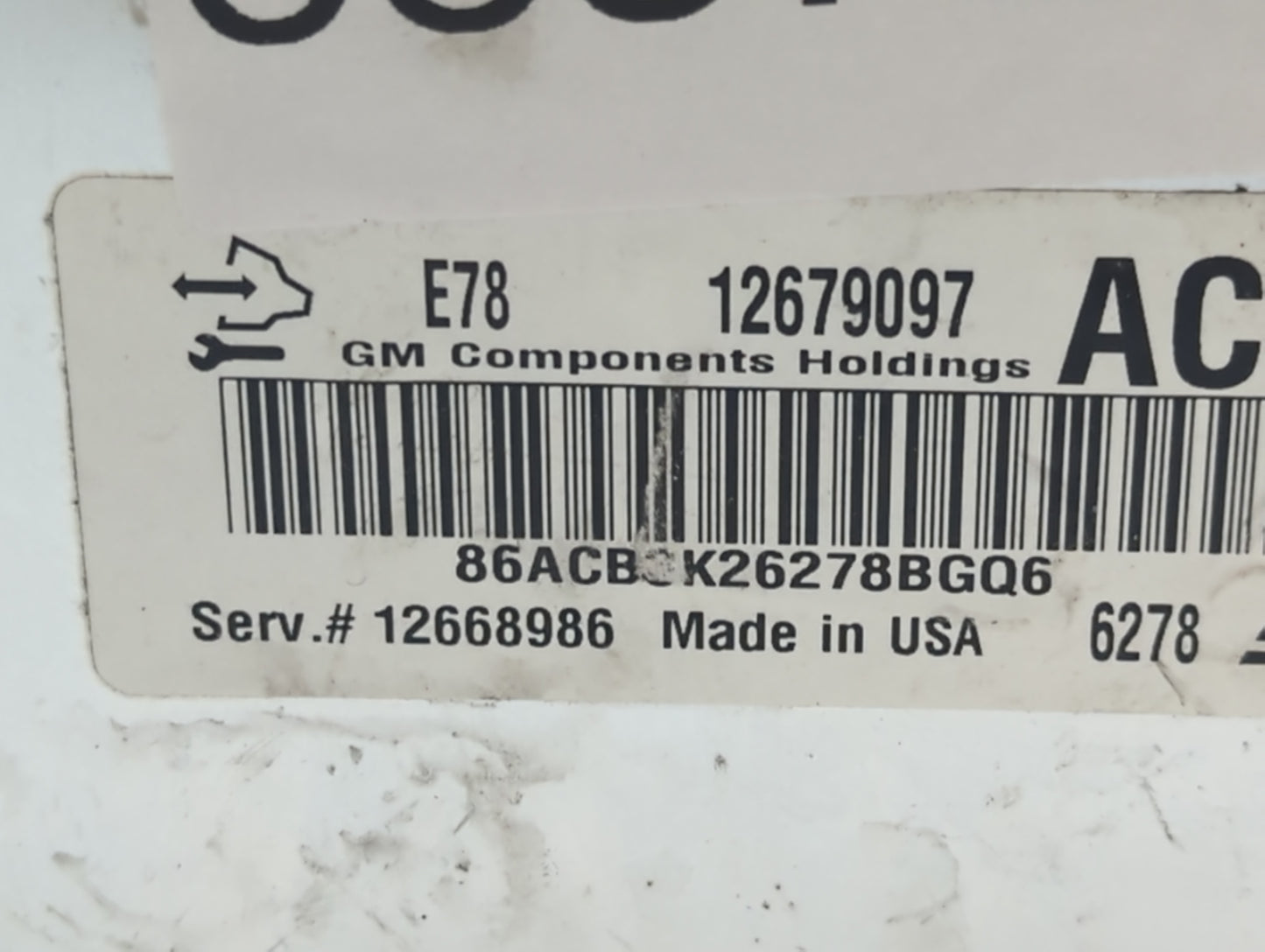 2017-2021 Chevrolet Trax PCM Engine Control Computer ECU ECM PCU OEM P/N:12679097 Fits Fits 2017 2018 2019 2020 2021 OEM Use