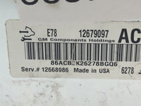 2017-2021 Chevrolet Trax PCM Engine Control Computer ECU ECM PCU OEM P/N:12679097 Fits Fits 2017 2018 2019 2020 2021 OEM Use