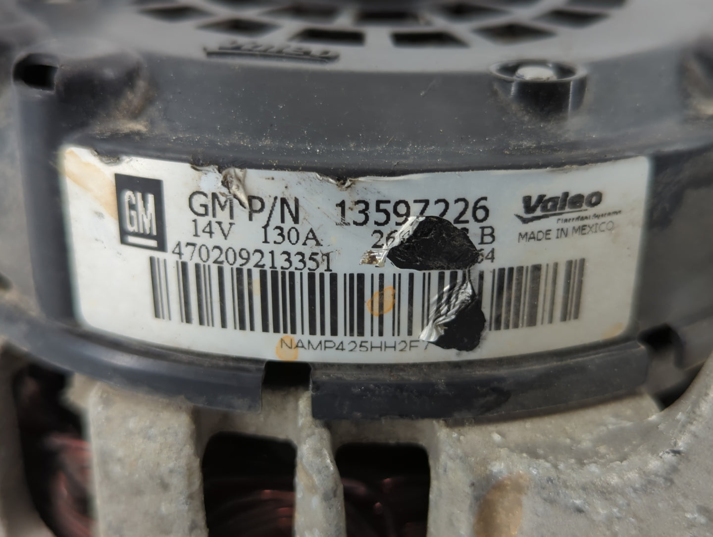 2013-2021 Chevrolet Trax Alternator Replacement Generator Charging Assembly Engine OEM P/N:13597226 Fits OEM Used Auto Parts