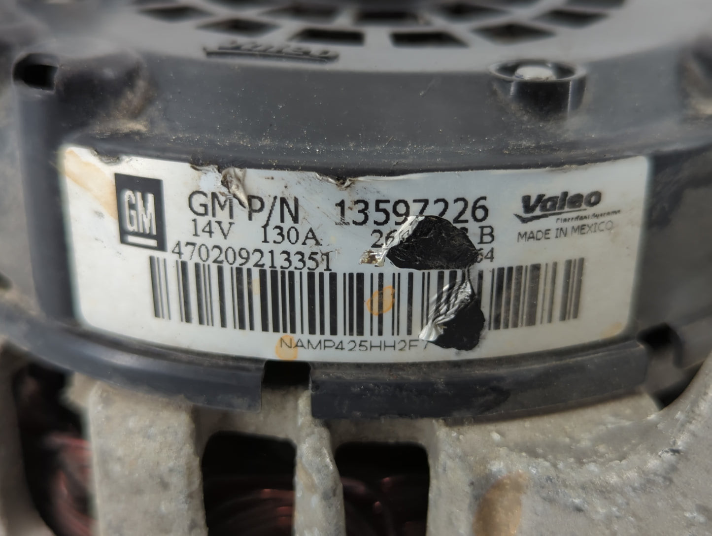 2013-2021 Chevrolet Trax Alternator Replacement Generator Charging Assembly Engine OEM P/N:13597226 Fits OEM Used Auto Parts