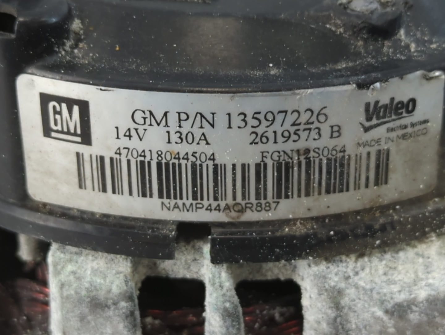 2013-2021 Chevrolet Trax Alternator Replacement Generator Charging Assembly Engine OEM P/N:13597226 Fits OEM Used Auto Parts