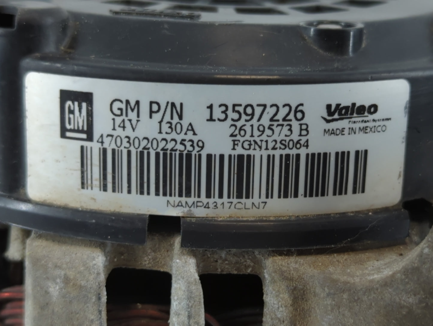 2013-2021 Chevrolet Trax Alternator Replacement Generator Charging Assembly Engine OEM P/N:13597226 Fits OEM Used Auto Parts
