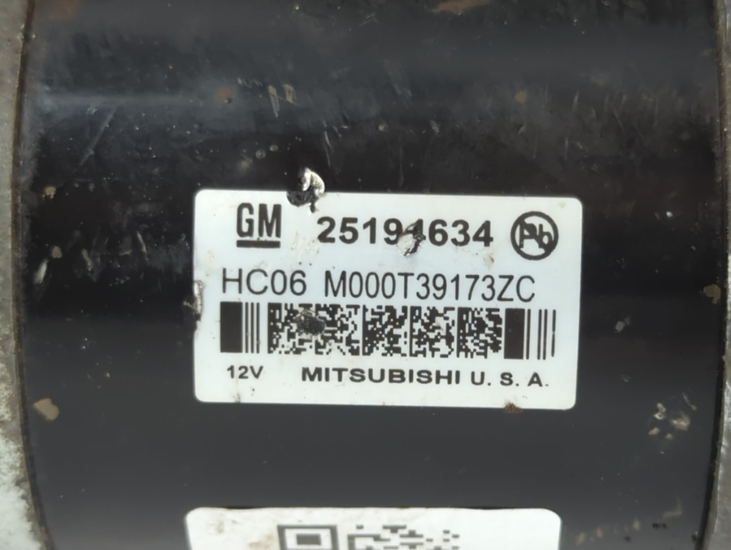 2013-2021 Chevrolet Trax Car Starter Motor Solenoid OEM P/N:M000T39173ZC 25191634 Fits OEM Used Auto Parts - Oemusedautopart