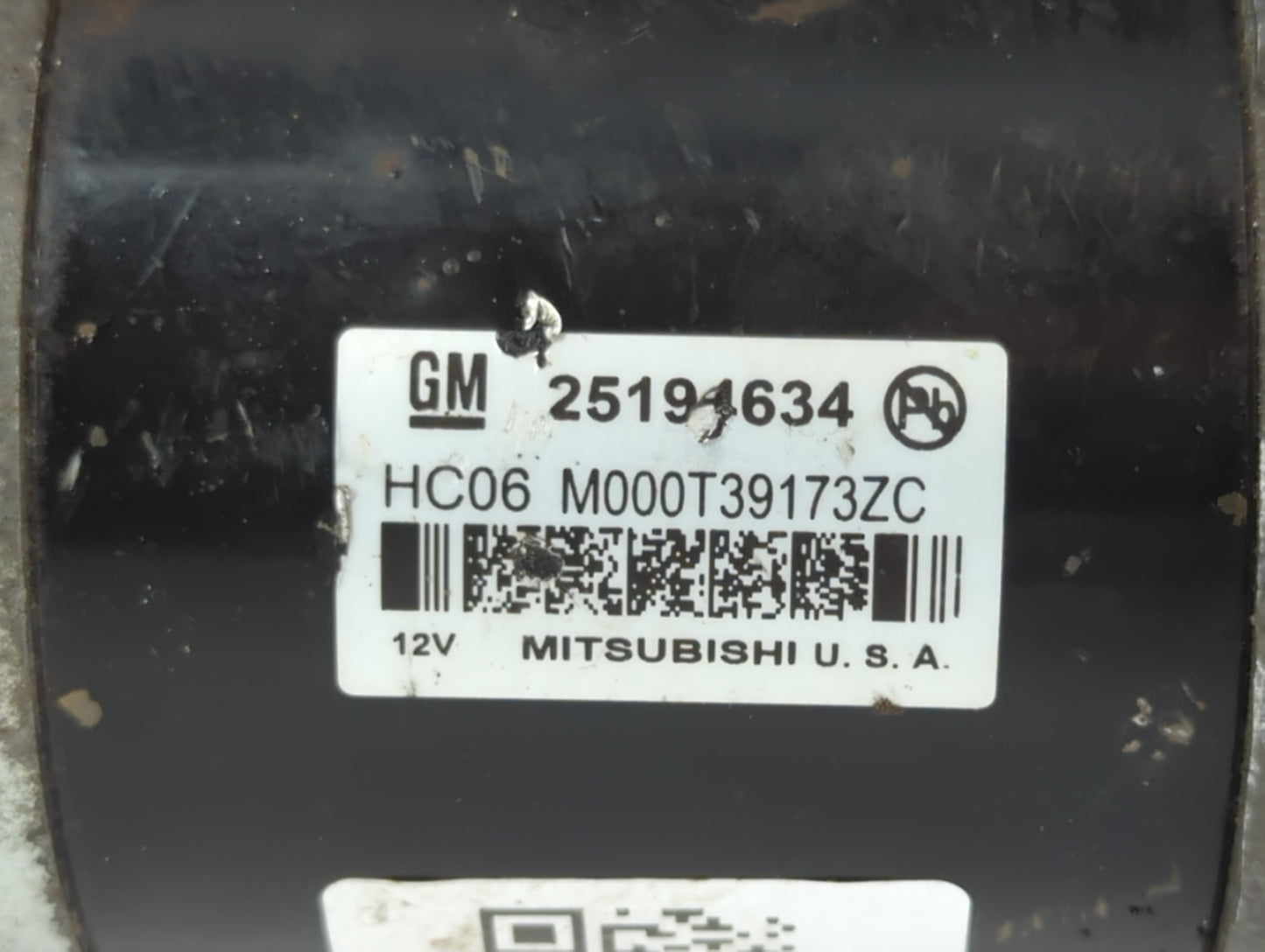 2013-2021 Chevrolet Trax Car Starter Motor Solenoid OEM P/N:M000T39173ZC 25191634 Fits OEM Used Auto Parts - Oemusedautopart
