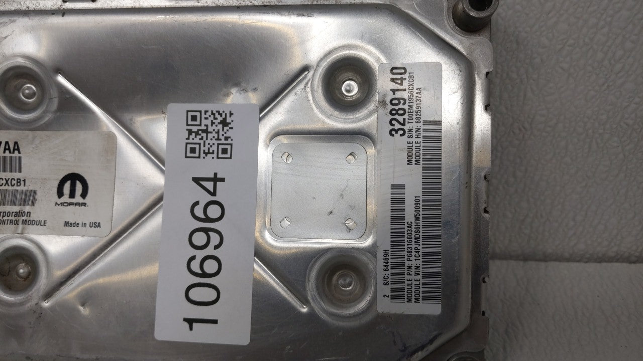 2016-2017 Chrysler 200 PCM Engine Control Computer ECU ECM PCU OEM P/N:P68405807AE P68328875AA, P68259137AA Fits Fits 2016 2