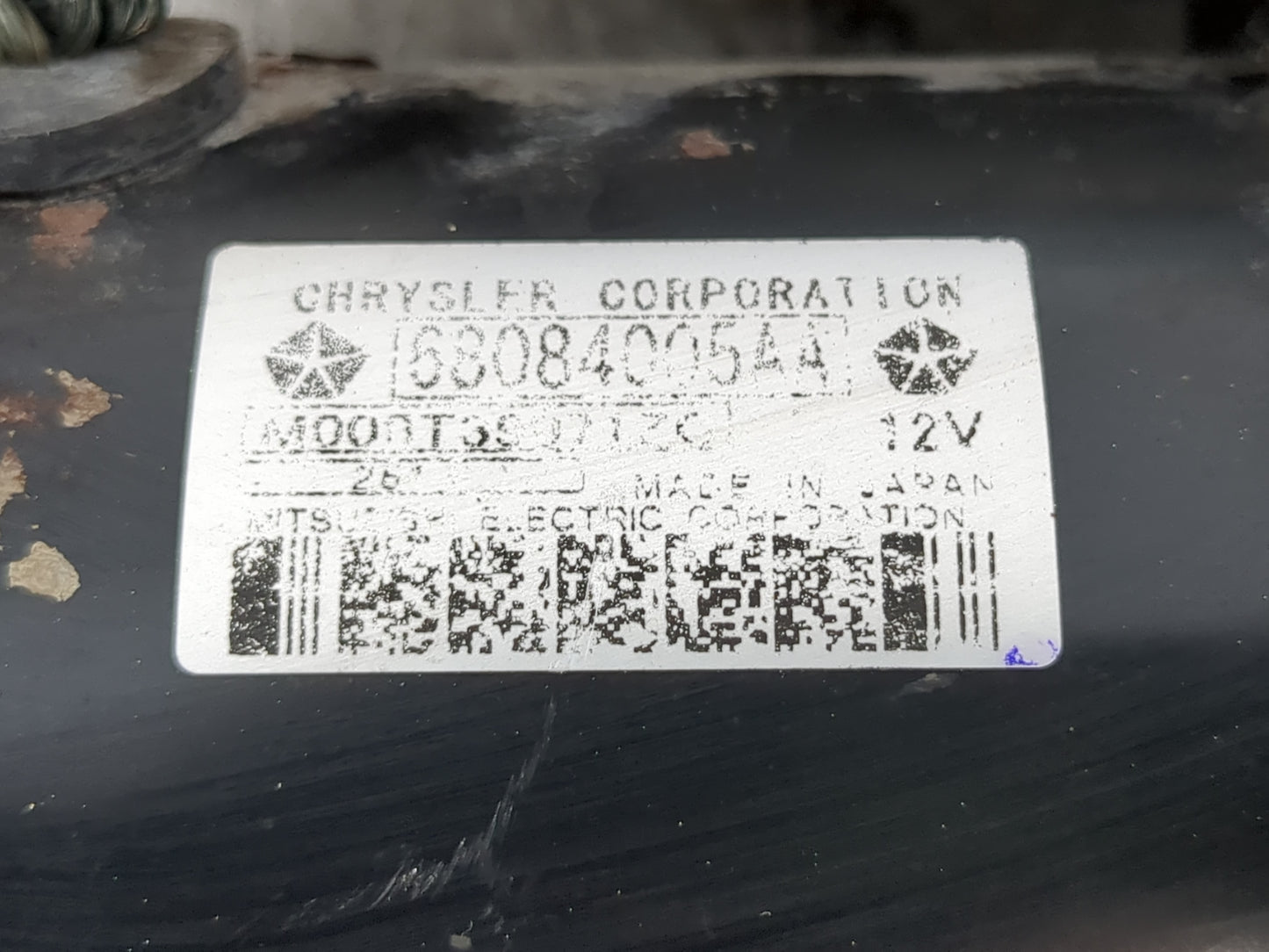 2015-2017 Chrysler 200 Car Starter Motor Solenoid OEM P/N:68084005AA Fits Fits 2014 2015 2016 2017 2018 2019 2020 2021 2022 