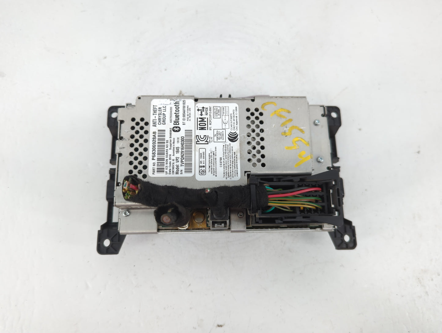 2017 Chrysler 200 Radio AM FM Cd Player Receiver Replacement P/N:P68306928AB Fits OEM Used Auto Parts - Oemusedautoparts1.co
