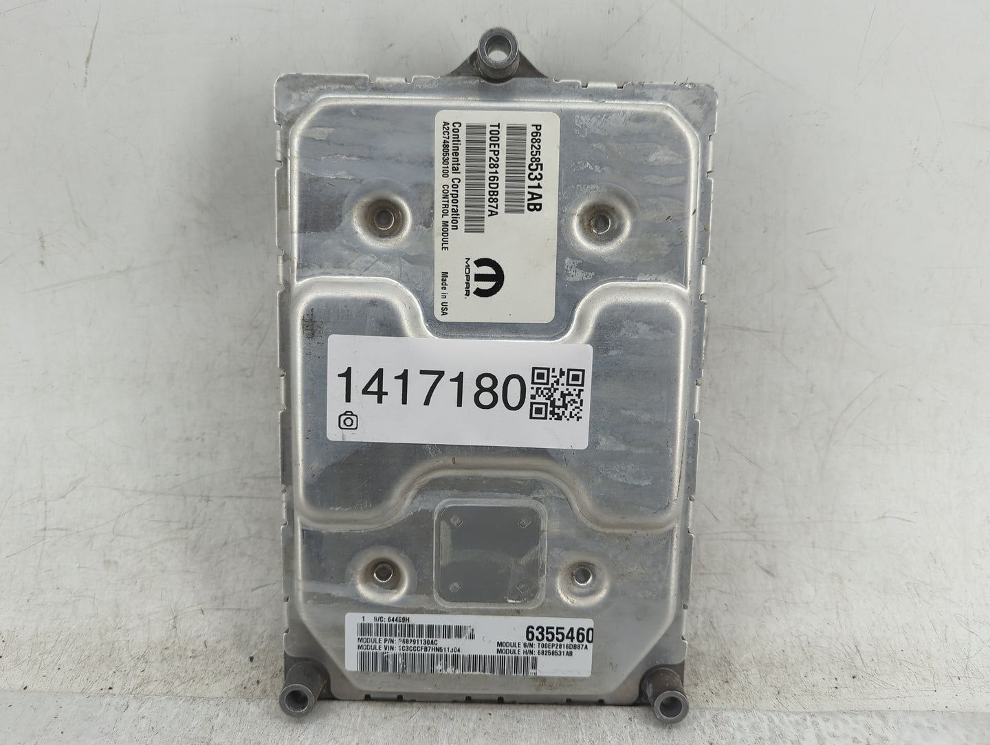 2016-2017 Chrysler 200 PCM Engine Control Computer ECU ECM PCU OEM P/N:P68258531AB Fits Fits 2016 2017 OEM Used Auto Parts -