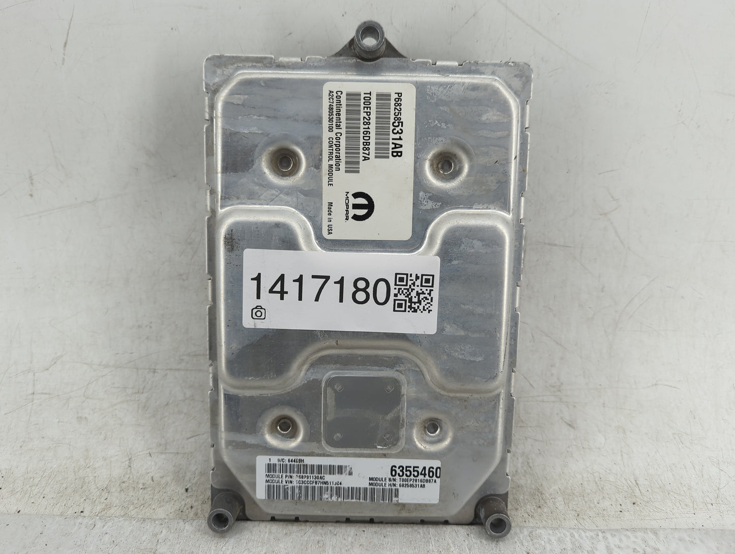 2016-2017 Chrysler 200 PCM Engine Control Computer ECU ECM PCU OEM P/N:P68258531AB Fits Fits 2016 2017 OEM Used Auto Parts -