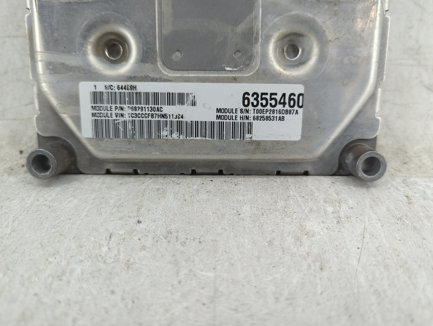2016-2017 Chrysler 200 PCM Engine Control Computer ECU ECM PCU OEM P/N:P68258531AB Fits Fits 2016 2017 OEM Used Auto Parts -