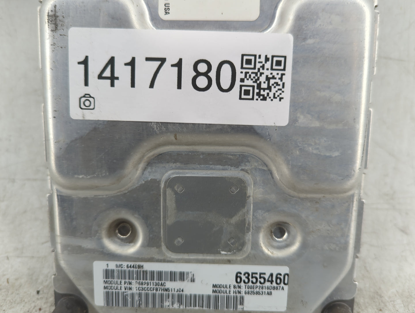 2016-2017 Chrysler 200 PCM Engine Control Computer ECU ECM PCU OEM P/N:P68258531AB Fits Fits 2016 2017 OEM Used Auto Parts -