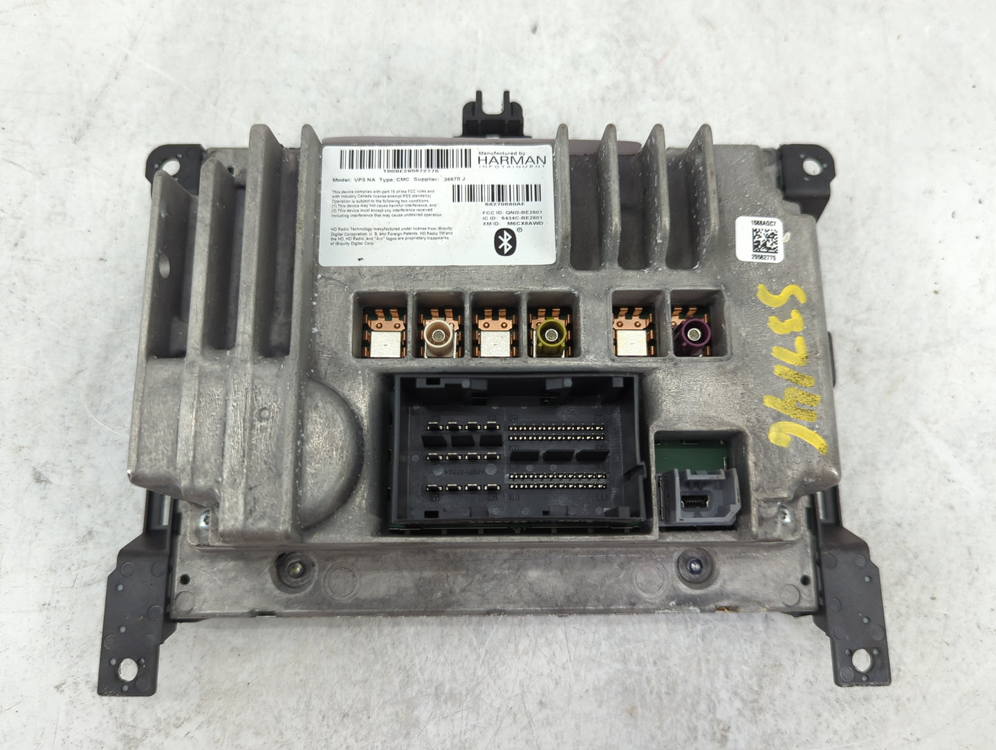 2017 Chrysler 200 Radio AM FM Cd Player Receiver Replacement P/N:68270680AE QNG-BE2801, 6434C-BE2801, M6CX8AWD Fits OEM Used