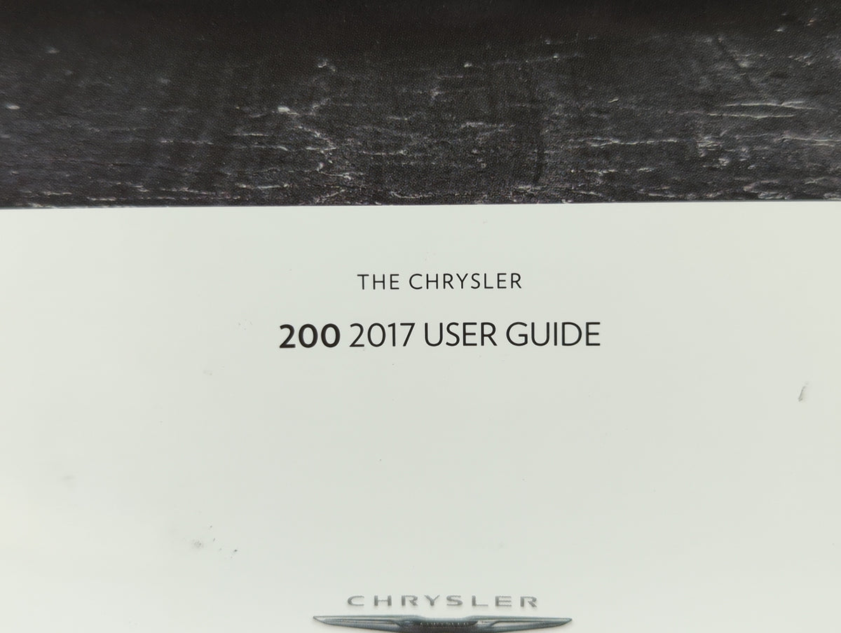 2017 Chrysler 200 Owners Manual Book Guide OEM Used Auto Parts - Oemusedautoparts1.com
