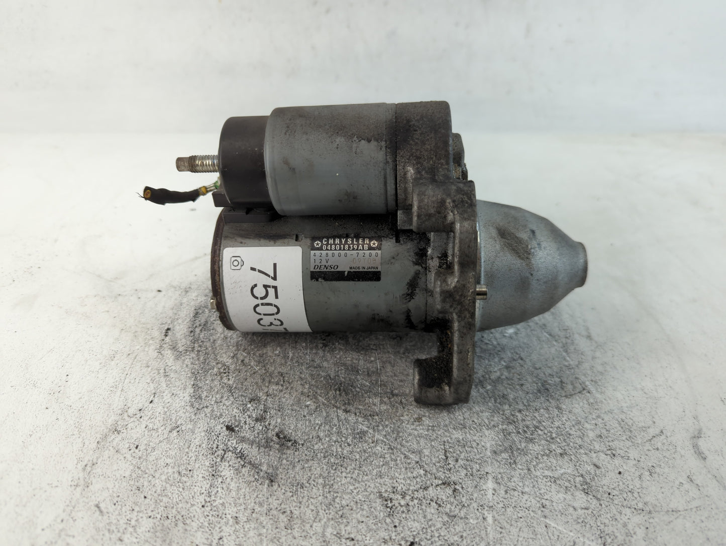 2015-2017 Chrysler 200 Car Starter Motor Solenoid OEM P/N:428000-7200 Fits OEM Used Auto Parts - Oemusedautoparts1.com