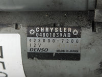 2015-2017 Chrysler 200 Car Starter Motor Solenoid OEM P/N:428000-7200 Fits OEM Used Auto Parts - Oemusedautoparts1.com