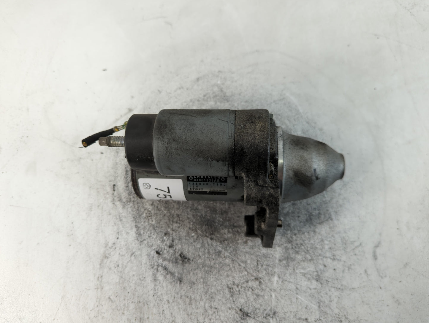 2015-2017 Chrysler 200 Car Starter Motor Solenoid OEM P/N:428000-7200 Fits OEM Used Auto Parts - Oemusedautoparts1.com
