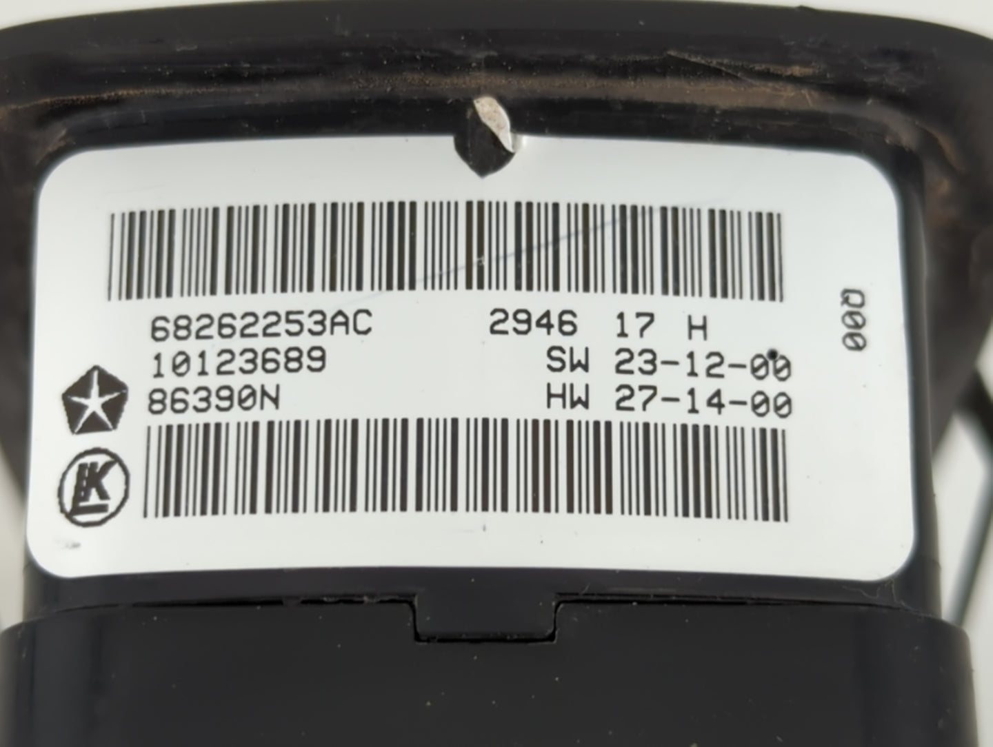 2015-2019 Chrysler 300 Master Power Window Switch Replacement Driver Side Left P/N:68262253AC Fits OEM Used Auto Parts - Oem