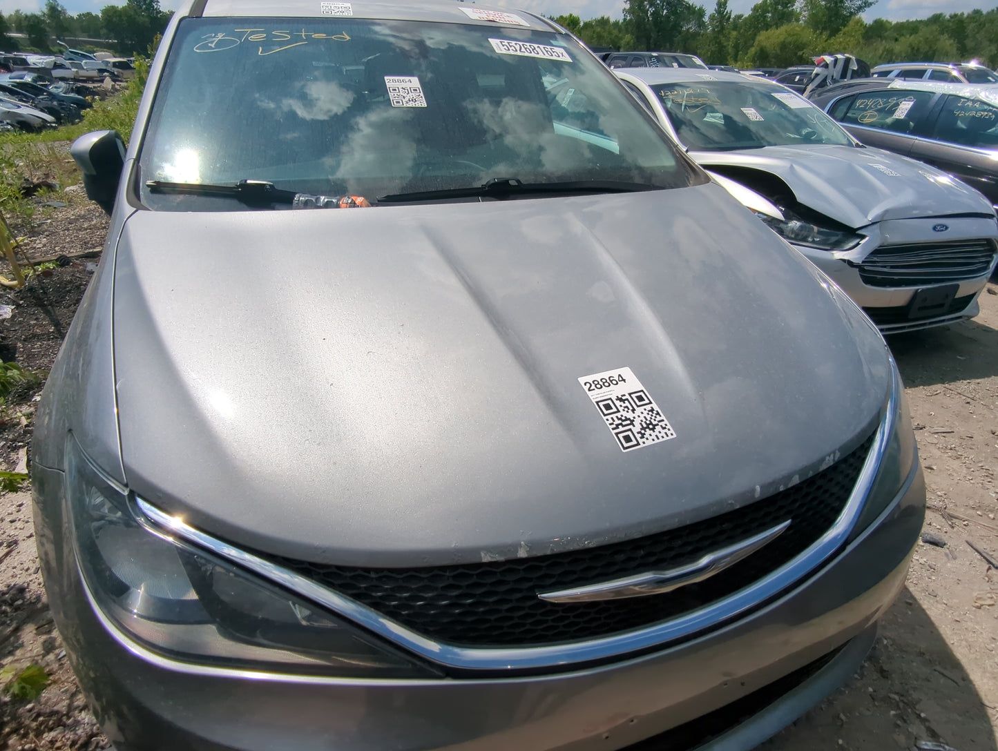 2017-2022 Chrysler Pacifica Hood Oem - Oemusedautoparts1.com