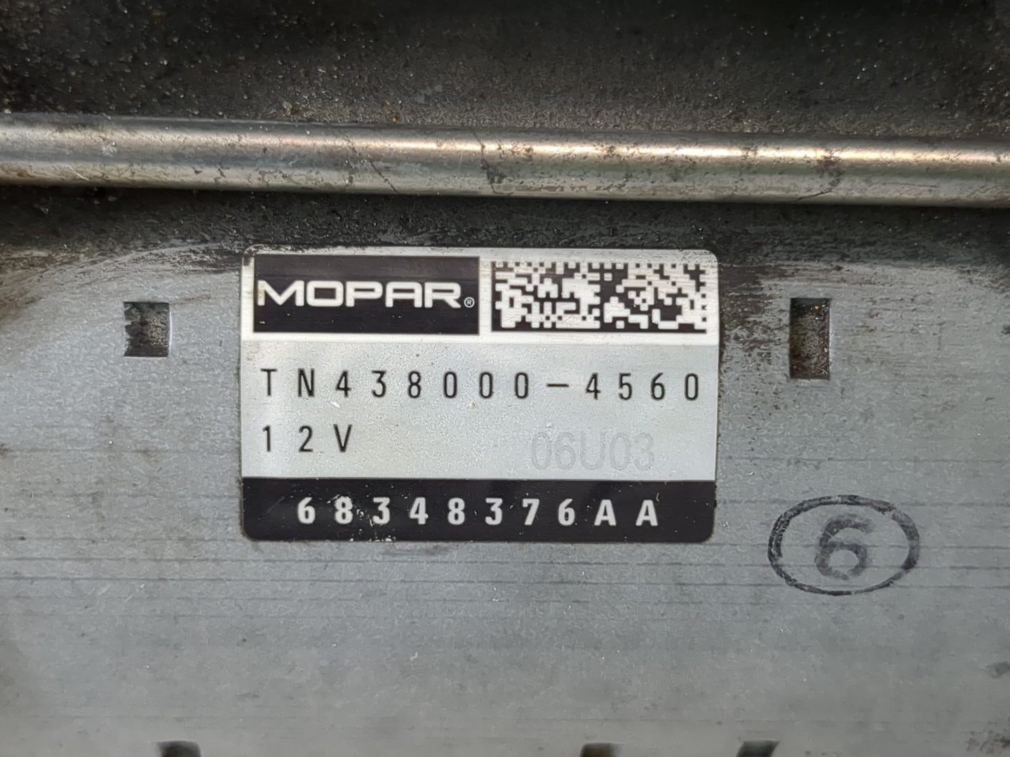 2017-2022 Chrysler Pacifica Car Starter Motor Solenoid OEM P/N:68348376AA TN438000-4560 Fits Fits 2017 2018 2019 2020 2021 2